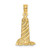 Image of 14K Yellow Gold Small Lighthouse w/ Building Pendant