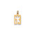 Image of 14K Yellow Gold Small Polished Elongated Number 63 Charm