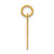 Image of 14K Yellow Gold Small Polished Elongated Number 94 Charm