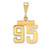 Image of 14K Yellow Gold Small Polished Number 95 Charm SP95