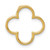 Image of 14K Yellow Gold Small Quatrefoil Design Slide Pendant