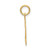 Image of 14K Yellow Gold Small Satin Number 20 Charm