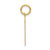 Image of 14K Yellow Gold Small Satin Number 21 Charm