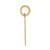 Image of 14K Yellow Gold Small Satin Number 30 Charm
