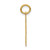 Image of 14K Yellow Gold Small Satin Number 53 Charm