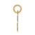 Image of 14K Yellow Gold Small Satin Number 8 Charm