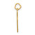 Image of 14K Yellow Gold Small Shiny-Cut Cross Pendant