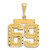 Image of 14K Yellow Gold Small Shiny-Cut Number 69 Charm