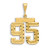 Image of 14K Yellow Gold Small Shiny-Cut Number 95 Charm
