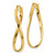 Image of 9mm 14K Yellow Gold Small Twisted Earrings