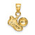 Image of 14K Yellow Gold Soccer Ball w/ Shoe Pendant