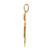 Image of 14K Yellow Gold Solid Boy w/ Hat On Left Pendant XK386
