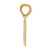 Image of 14K Yellow Gold Solid Enameled Italy Flag Pendant