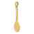Image of 14K Yellow Gold Solid Polished 3-Dimensional Tennis Racquet Pendant D1440