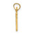 Image of 14K Yellow Gold Solid Polished Golf Gal Pendant