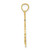 Image of 14K Yellow Gold Solid Polished Gymnast Pendant D1449