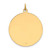 Image of 14K Yellow Gold Solid Polished Medium Round Disc St. Christopher Medal Charm