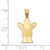 Image of 14K Yellow Gold Solid Satin Boy Pendant XK201