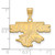 Image of 14K Yellow Gold Southern Illinois University Medium Pendant by LogoArt 4Y025SIU