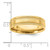 Image of 14K Yellow Gold Standard Comfort Fit Fancy Band Ring YB102S