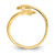 Image of 14K Yellow Gold Star Design Bypass Toe Ring