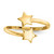 Image of 14K Yellow Gold Star Design Bypass Toe Ring