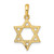 Image of 14K Yellow Gold Star Of David Pendant K532