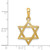 Image of 14K Yellow Gold Star Of David Pendant K532