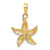 Image of 14K Yellow Gold Starfish Pendant K2940