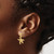 21mm 14K Yellow Gold Starfish Post Dangle Earrings