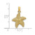 Image of 14K Yellow Gold Starfish w/ Beaded Texture Pendant K8071