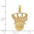 Image of 14K Yellow Gold Swoosh Basketball & Net Pendant C3780
