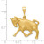 Image of 14K Yellow Gold Taurus Zodiac Pendant C465