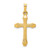 Image of 14K Yellow Gold Textured & Polished Latin Cross Pendant XR1422