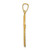 Image of 14K Yellow Gold Textured & Polished Latin Cross Pendant XR1438