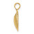Image of 14K Yellow Gold Textured 2-D Clam Shell Pendant Image of 14K Yellow Gold Textured 2-D Clam Shell Pendant