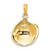Image of 14K Yellow Gold Textured 2-D Clam Shell Pendant Image of 14K Yellow Gold Textured 2-D Clam Shell Pendant