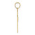 Image of 14K Yellow Gold Textured Lace Center Cross Pendant