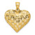 Image of 14K Yellow Gold Textured Puff Heart Pendant K5147