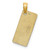 Image of 14K Yellow Gold Textured Small Florida Ft Myers License Plate Pendant