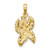 Image of 14K Yellow Gold Textured Starfish Pendant K8068