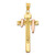 Image of 14K Yellow Gold Tri-Color Large Draped Inri Crucifix Pendant Image of 14K Yellow Gold Tri-Color Large Draped Inri Crucifix Pendant