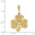 Image of 14K Yellow Gold Trinity Clover Pendant