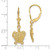 Image of 30.5mm 14K Yellow Gold Turtle Leverback Earrings