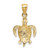 Image of 14K Yellow Gold Turtle Pendant K3301