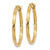 Image of 15mm 14K Yellow Gold Twist Hoop Earrings YE1502