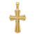 Image of 14K Yellow Gold Twisted Cross Pendant