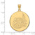 Image of 14K Yellow Gold U of North Carolina at Charlotte XL Disc Pendant by LogoArt