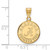 Image of 14K Yellow Gold University of Alabama Medium Disc Pendant by LogoArt (4Y086UAL) Image of 14K Yellow Gold University of Alabama Medium Disc Pendant by LogoArt (4Y086UAL)