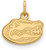 Image of 14K Yellow Gold University of Florida X-Small Pendant by LogoArt (4Y001UFL)